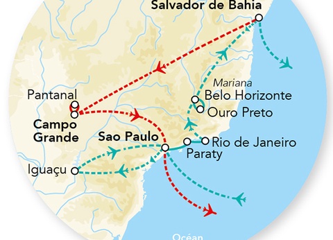 Circuit Merveilles du Brésil et Séjour Pantanal - 2