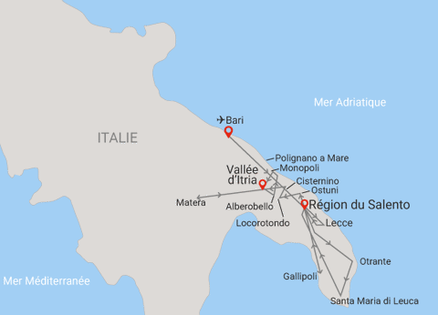 Autotour Balade sur les routes sauvages des Pouilles 4* - 16