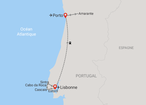Circuit Voyage en liberté, de Lisbonne à Porto en train 5 nuits **** - 2