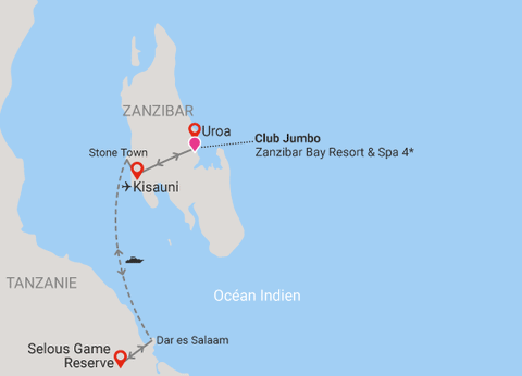 Combiné hôtel Club Jumbo Zanzibar Bay 4* et Safari 2 nuits - 18