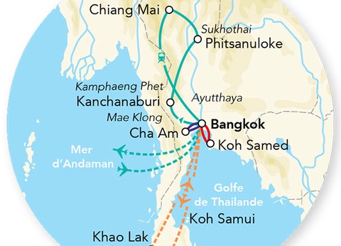 Circuit Splendeurs de Thaïlande et extension Krabi 13J/10N - 2
