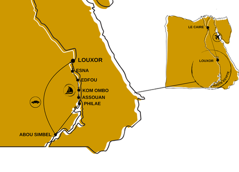 Croisière Grand Tour d'Egypte en Dahabeya 5* - 2