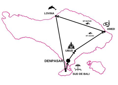 Circuit Couleurs et Sable de Bali - 2