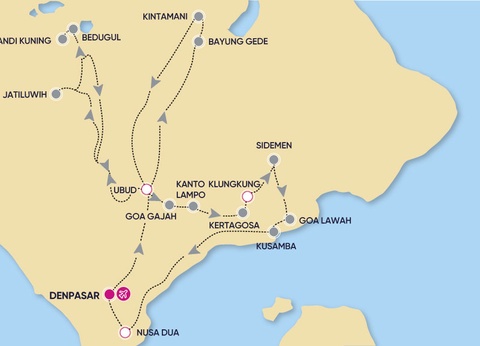 Combiné circuit Charmes balinais et séjour Ôclub Select Merusaka Nusa Dua 5* - 2