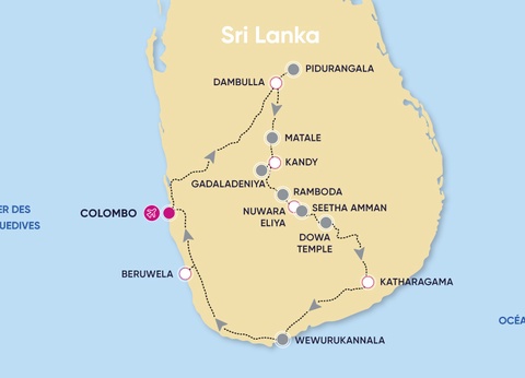 Circuit Sur la Route des temples Sri Lankais 3/4* - 2