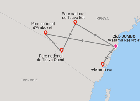 Hôtel Jumbo resort Watamu 4* et Safari 3 nuits - 23