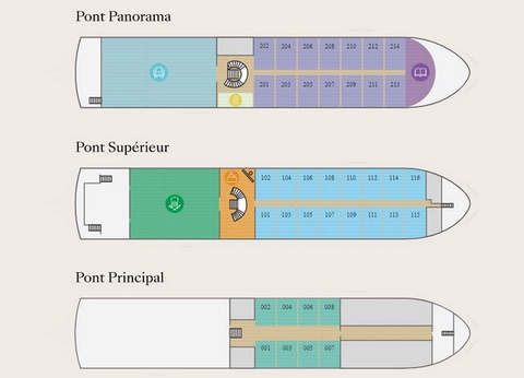 La Cantate du Mékong, pont principal hublot - Cambodge, Vietnam - 3