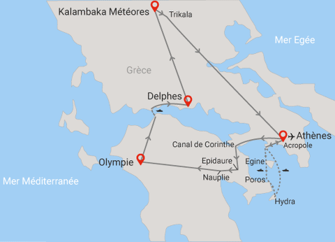 Circuit Les essentiels de la Grèce et extension 2 nuits Athènes 3* - 22