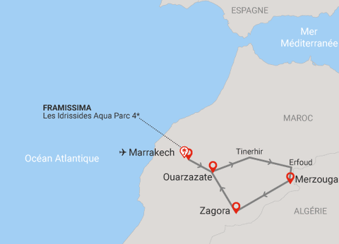 Combiné circuit et hôtel Boucles Sahariennes en 4x4 et extension Framissima Les Idrissides **** - 20