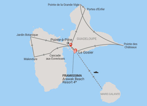 Circuit Perles de Guadeloupe et plage du Framissima Evasion Arawak Beach Resort **** - 2