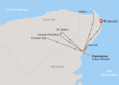 Circuit Beautés mayas et plage des Caraïbes (Logement au Framissima Évasion Tulum Riviera) **** - 27