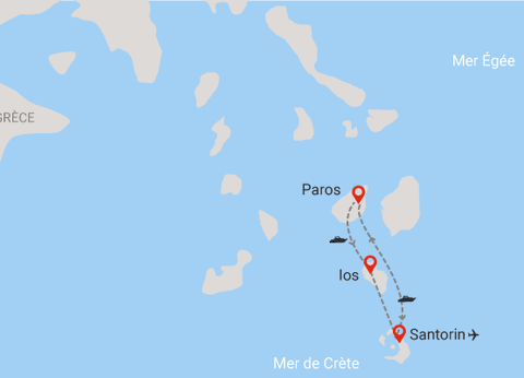 Combiné hôtels Combiné 3 îles: Santorin - Paros - Ios en 15 jours - 21