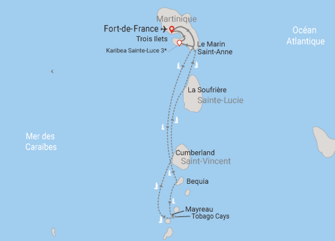 Combiné croisière et hôtel A la découverte des Grenadines et extension à l'hôtel Karibea Sainte-Luce - 2