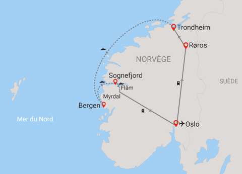 Circuit Le sud de la Norvège en train et croisière côtière - 30