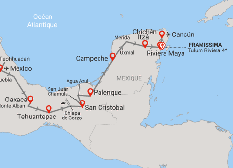 Circuit Entre civilisations aztèque et maya (avec 3 nuits au Framissima Évasion Tulum Riviera) **** - 37