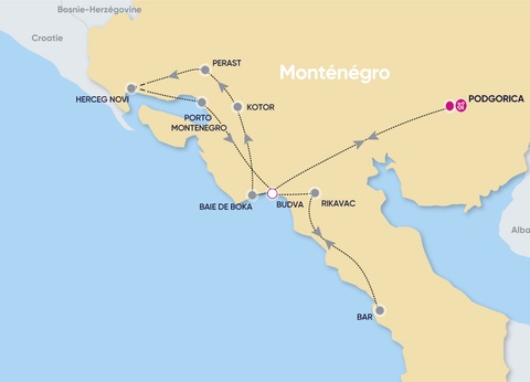 Autotour «Les perles du sud du Monténégro & Smart club Monte Mare 4*» - 2