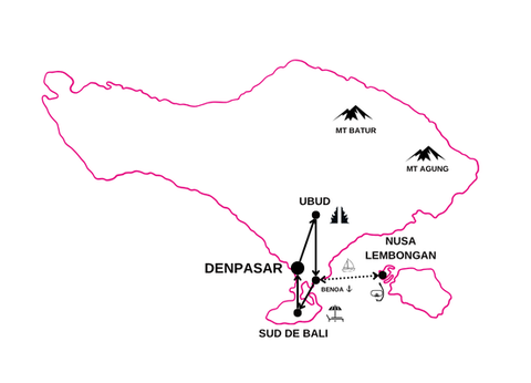 Combiné Des Rizières de l'île des Dieux aux eaux turquoise de Nusa Lembongan - 2