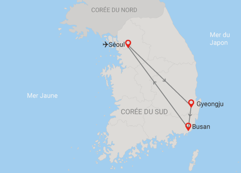 Circuit Éventail des traditions de Corée en liberté 3* - 24