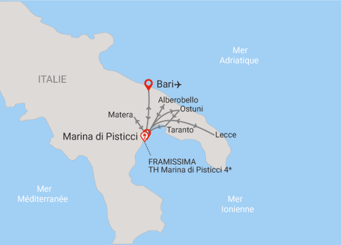 Circuit Couleurs et Traditions des Pouilles, logement au Framissima Ti Blu Village 4* - 22