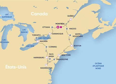 Circuit Les Cités Lumineuses - Canada et Etats-Unis 2 & 3* - 2