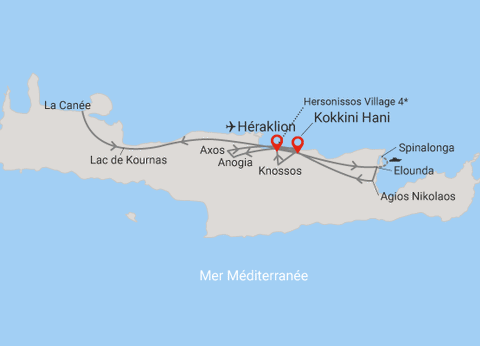 Circuit Trésors Crétois, logement à l'hôtel Hersonissos Village 4* - 21