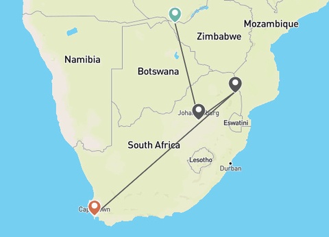 Circuit Légendes du Cap et de la savane + extension aux chutes Victoria **** - 17