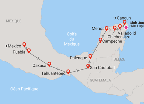 Combiné circuit et hôtel Beautés du Mexique et Extension au Club Jumbo Riu Lupita - 23