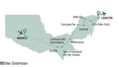 2025/2026 - Circuit Essentiel du Mexique extension balnéaire - Vols flexi - 25 personnes maximum - 6