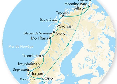 Circuit Splendeurs des Fjords & du Cap Nord 11J/10N - 2026 - 2