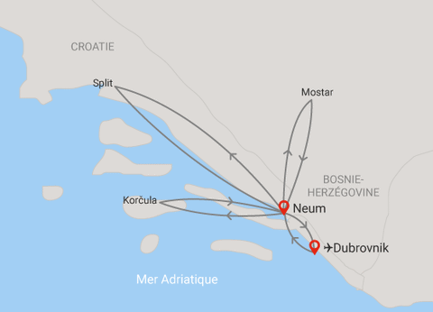 Circuit Couleurs de Dalmatie 4* - 23