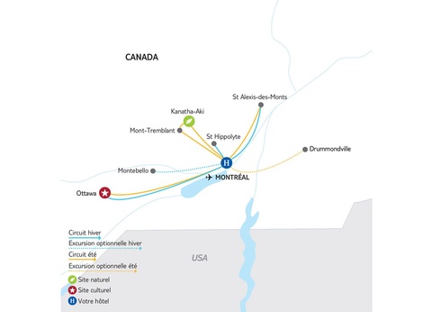 Circuit en étoile à Montréal + extension Québec - 10