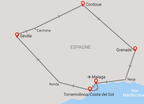 Circuit toute l'Andalousie 4* - 16