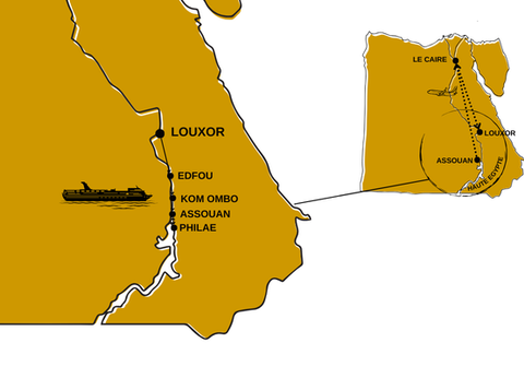 Combiné Egypte Intime, Trésors Cachés en Dahabeya 4/5* - 2
