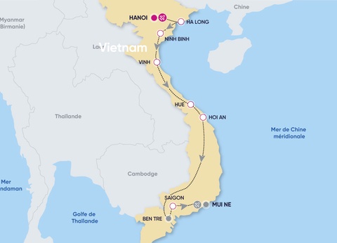 Circuit Charmes du Vietnam & Plage 13 nuits 4/5* - 2