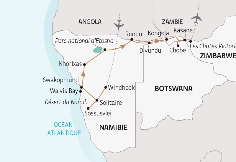 Périple au coeur des terres africaines, Namibie, Botswana, Zimbabwe - 1