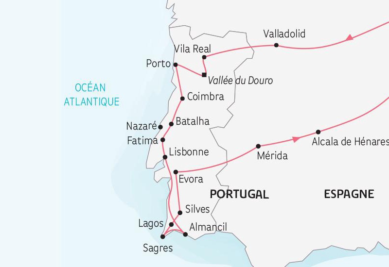 Le Portugal, de la Vallée du Douro à l'Algarve (au départ du Sud de la France) - 1