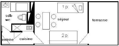 Studio 2/3 pers - LE FRANCE - PLAGNE CENTRE - ref 102FR - 8