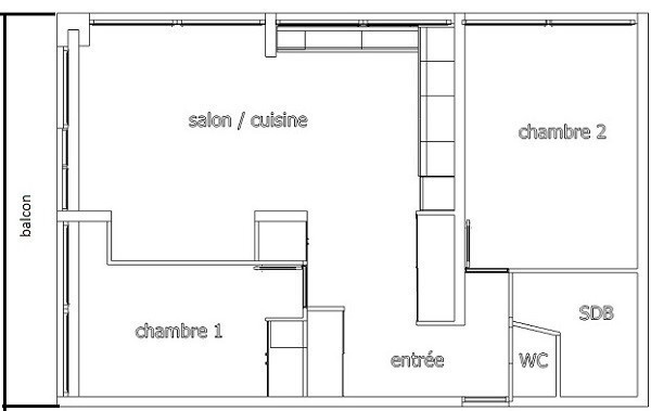 3 Pièces 6 personnes - LE MONT-BLANC- PLAGNE CENTRE - ref 072MB - 9