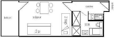 Studio 3/4 pers - LE FRANCE - PLAGNE CENTRE - ref 722FR - 2