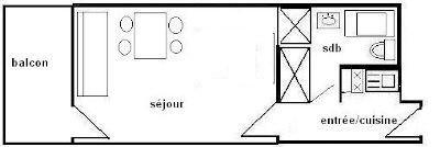 Studio 2 pers - LE FRANCE - PLAGNE CENTRE - ref 729FR - 2