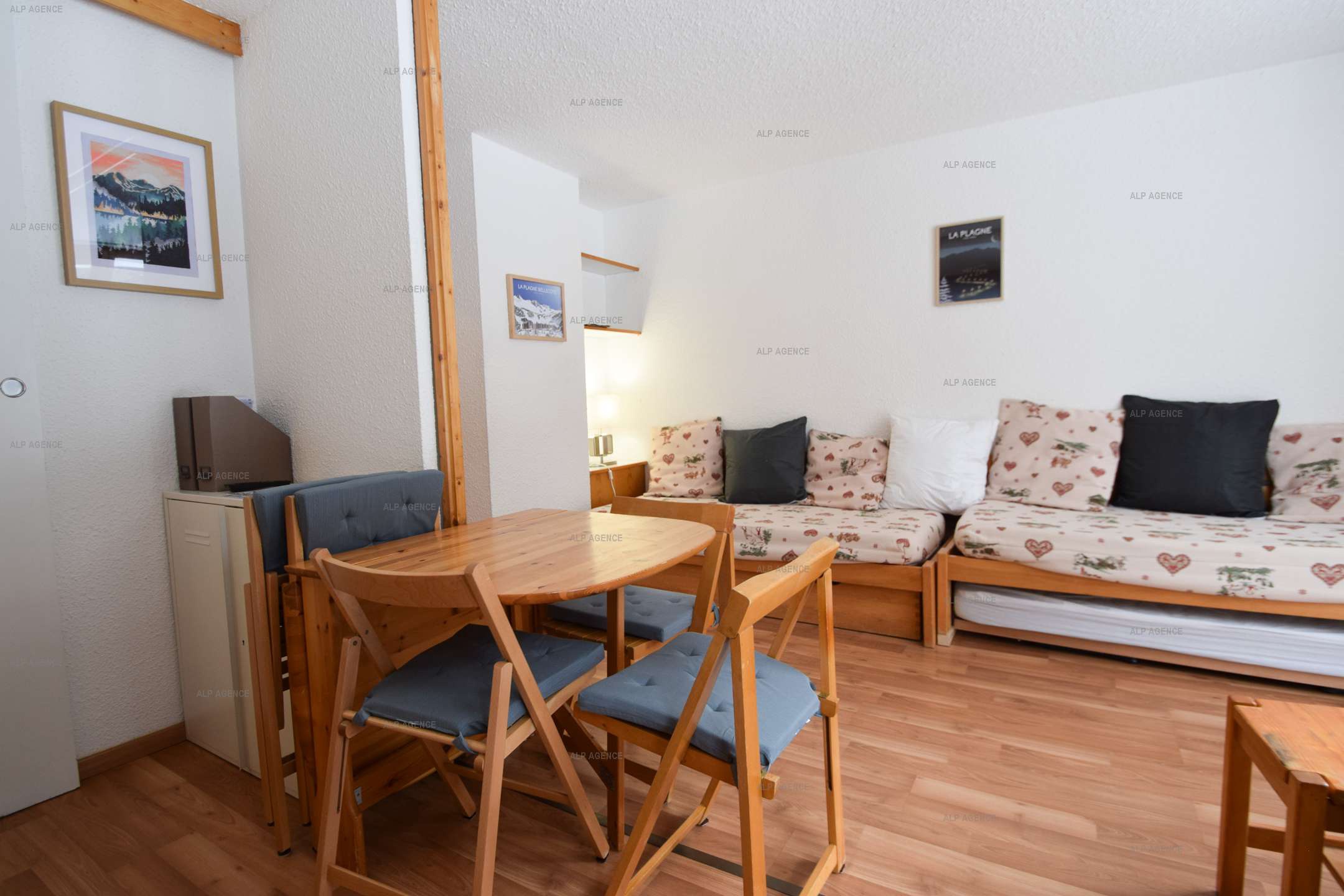 Studio divisible 4 pers - LES SOLDANELLES - PLAGNE VILLAGES - ref 07SOL - 2