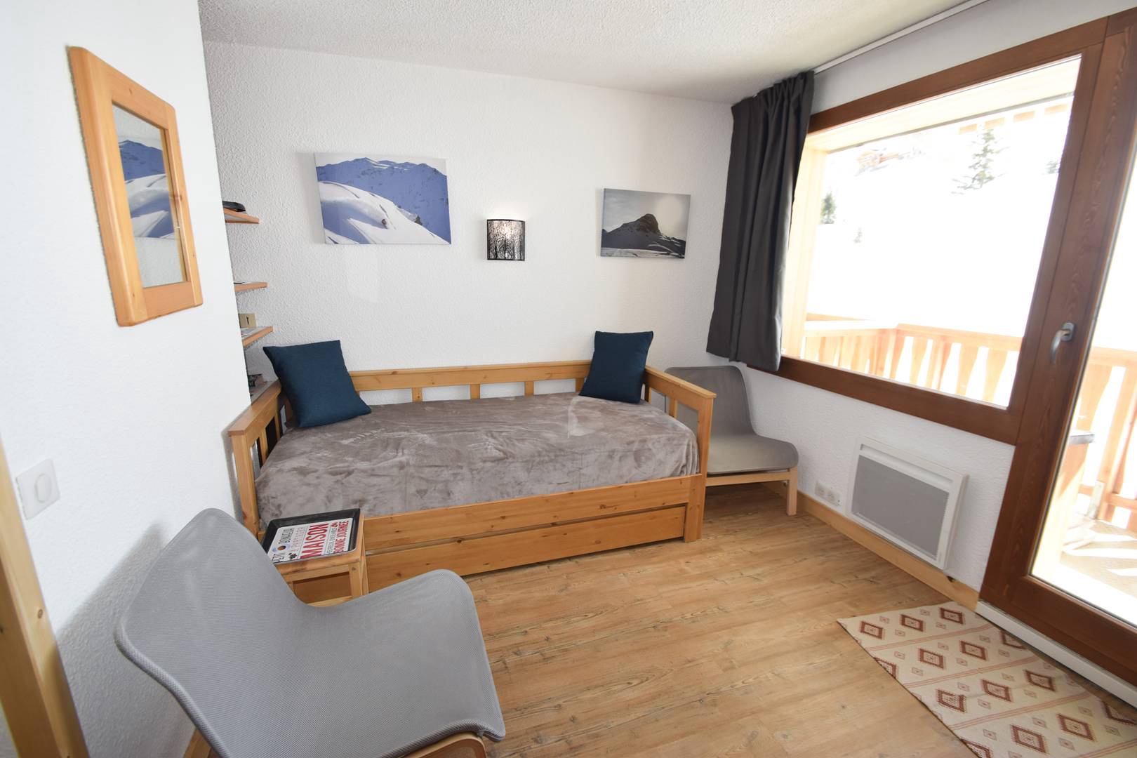 Studio + cabine 4/5 pers - LE SQUAW VALLEY - PLAGNE VILLAGES - rénové - ref 042SQ - 6