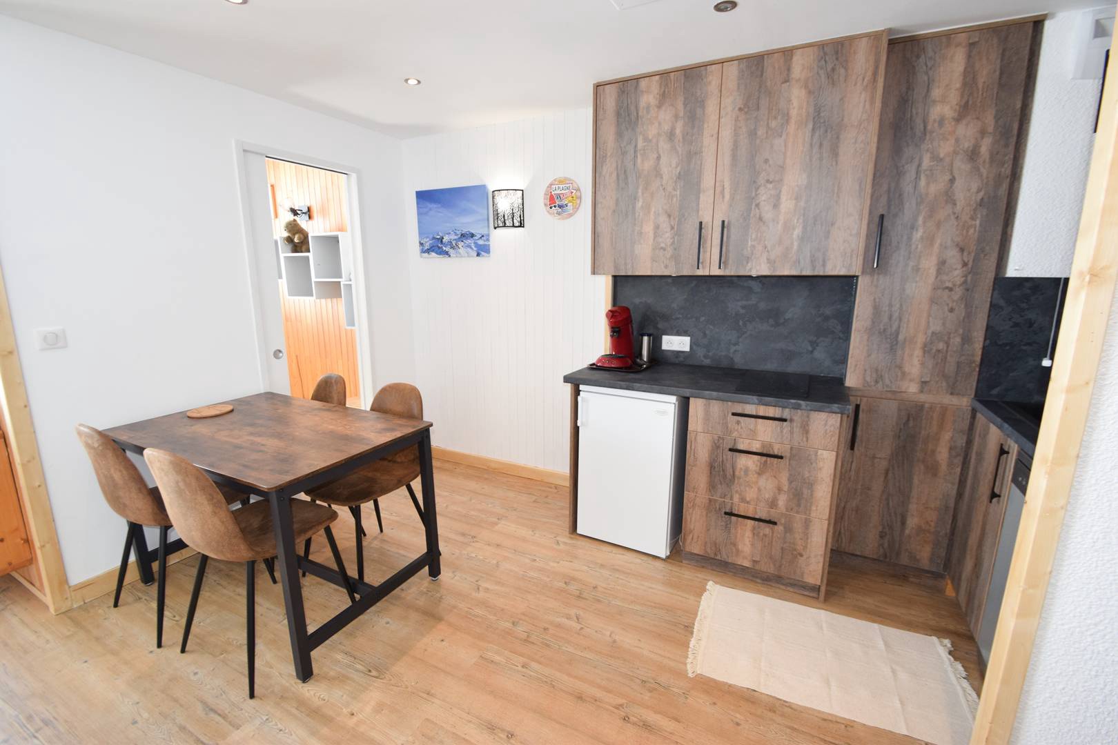 Studio + cabine 4/5 pers - LE SQUAW VALLEY - PLAGNE VILLAGES - rénové - ref 042SQ - 1