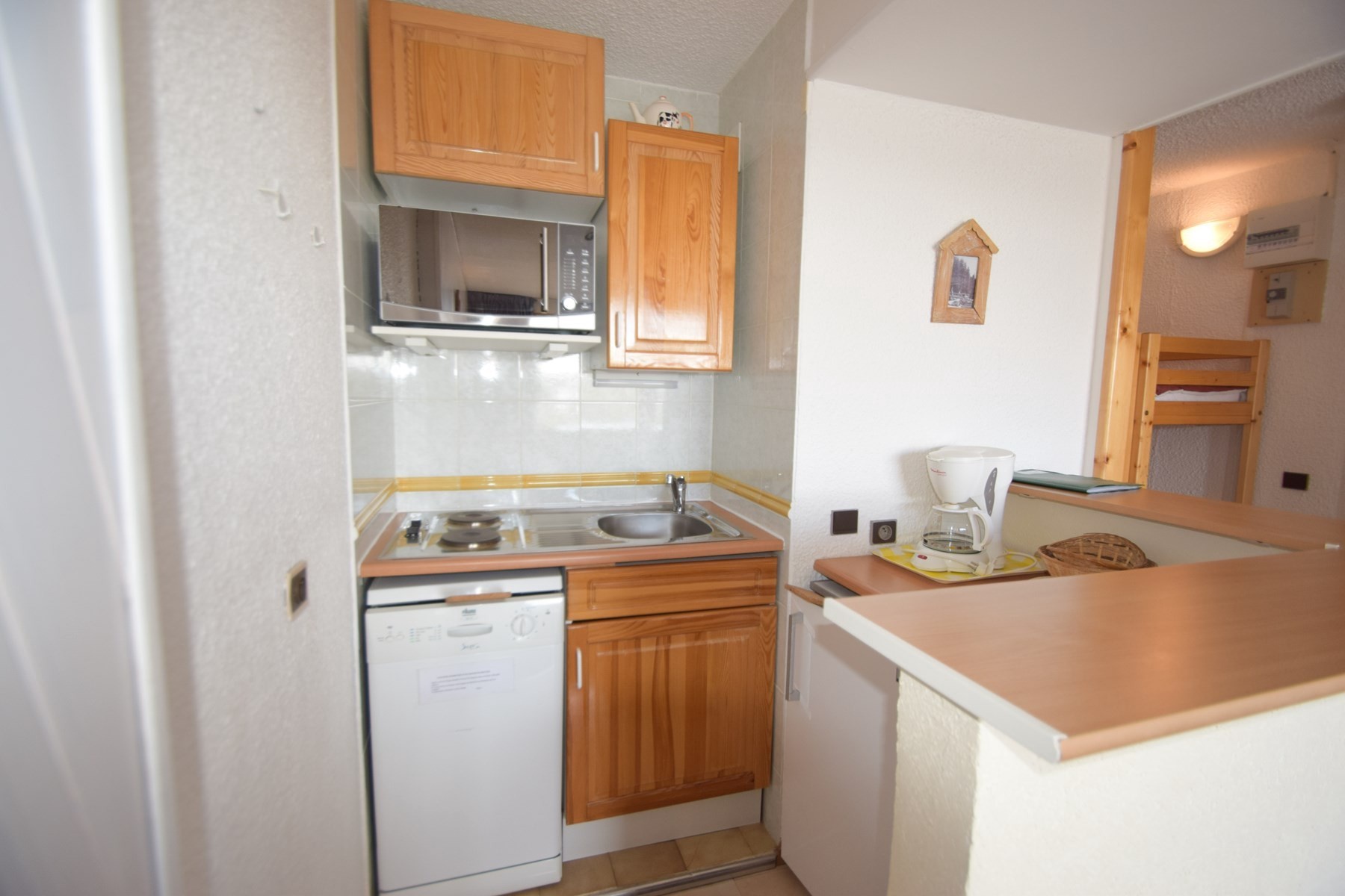 Studio cabine 3/4 pers - LE SQUAW VALLEY - PLAGNE VILLAGES - ref 014SQ - 3