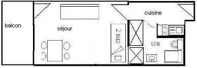 Studio 3/4 people - LE FRANCE - PLAGNE CENTRE - ref 338FR - 5