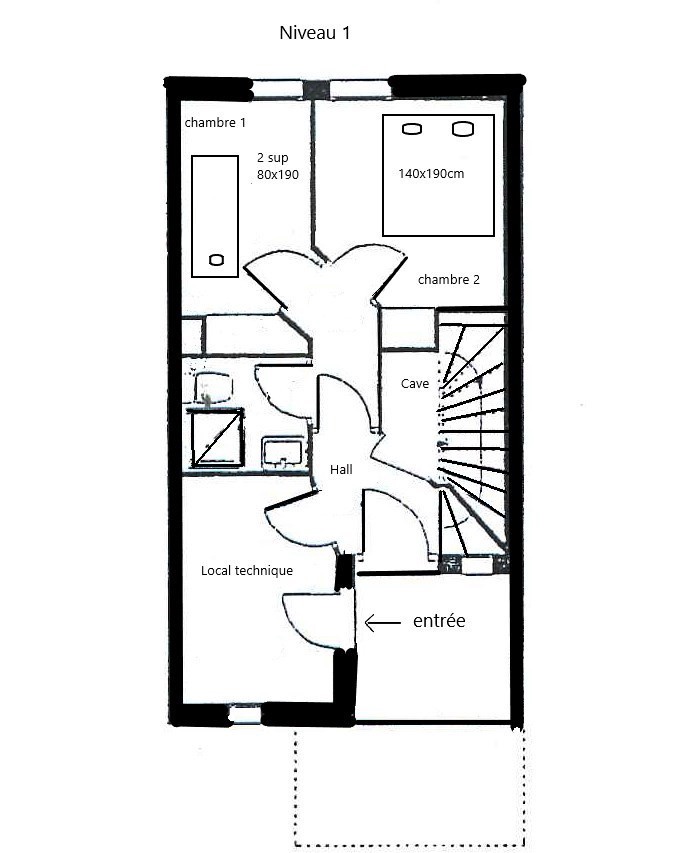CHALET LES PRAZ N°112 - PLAGNE VILLAGES - classé 3* - ref CHPRA112 - 7