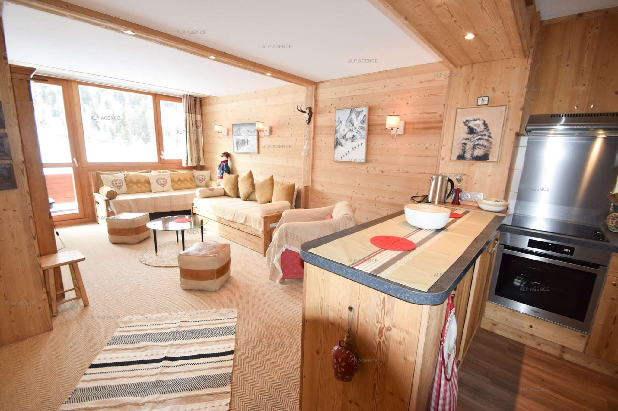 3 Pièces 6 pers- LE FRANCE- PLAGNE CENTRE - ref 933FR - 3