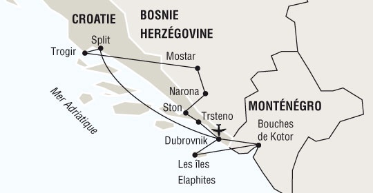 Bosnie-Herzégovine - Croatie - Monténégro - Circuit Au Coeur de la Croatie 3*