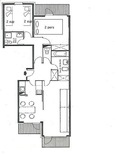3 P 7/8 pers - LES SOLDANELLES - PLAGNE VILLAGES - ref 27SOL - 2