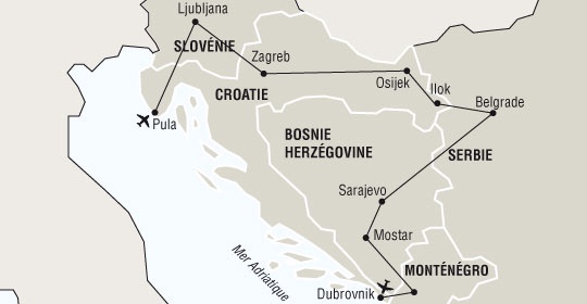 Bosnie-Herzégovine - Croatie - Monténégro - Serbie - Slovénie - Circuit Tour des Balkans